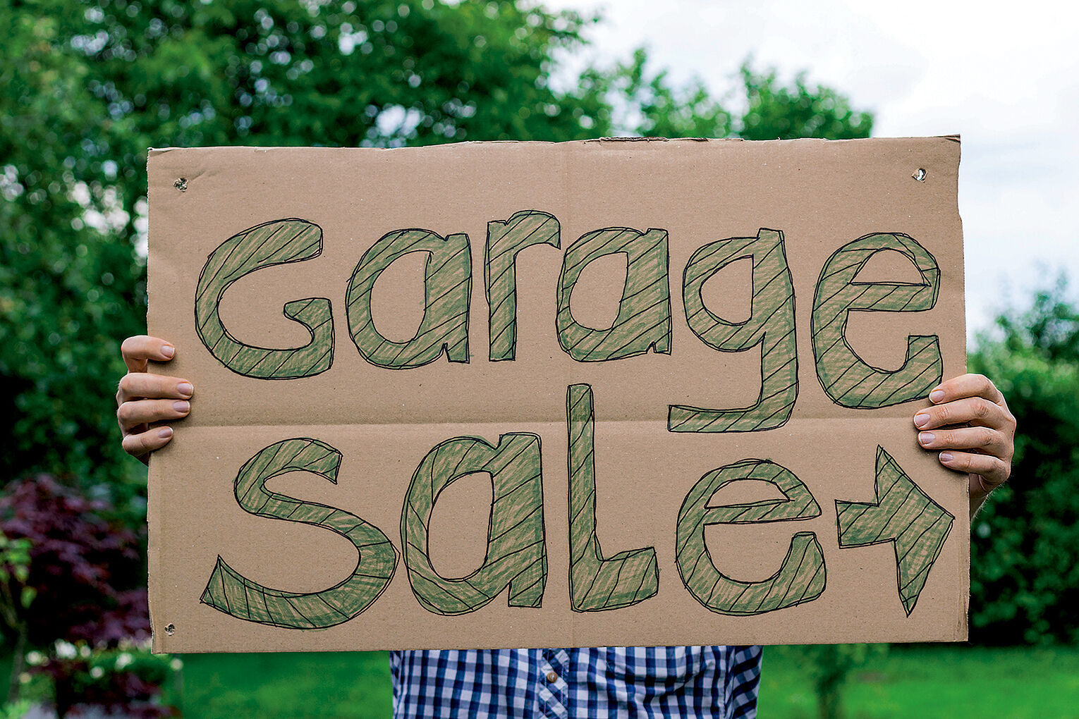 Garage sale RTSA homemade sign